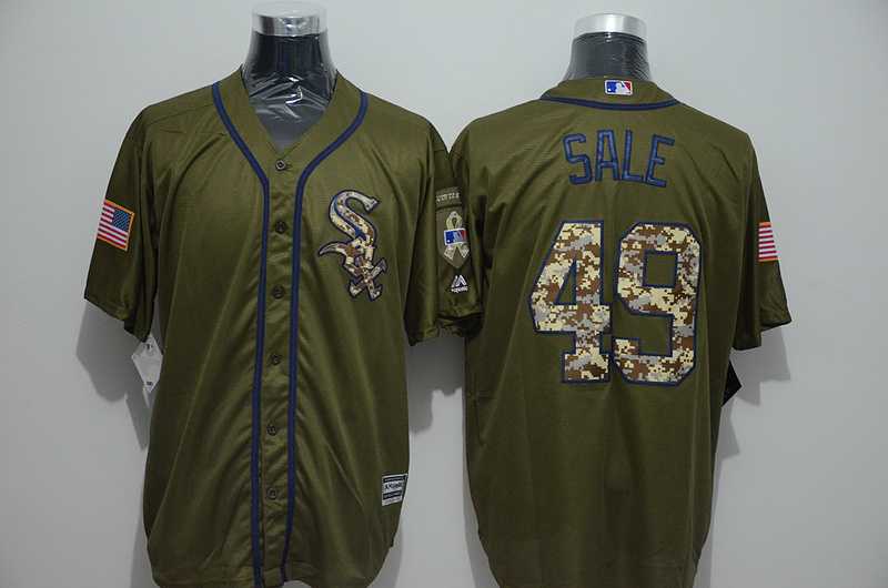 Chicago White Sox #49 Chris Sale Green Salute to Service Stitched Baseball Jersey,We sell and wholesale Chicago White Sox #49 Chris Sale Green Salute to Service Stitched Baseball Jersey on line form chian!